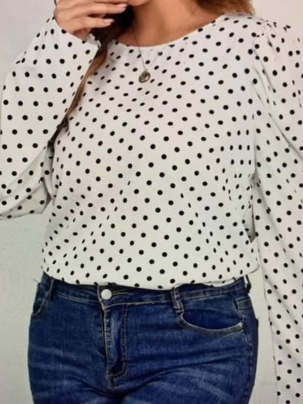 Ladies Size 2XL Polka dot shirt NEW 9.00